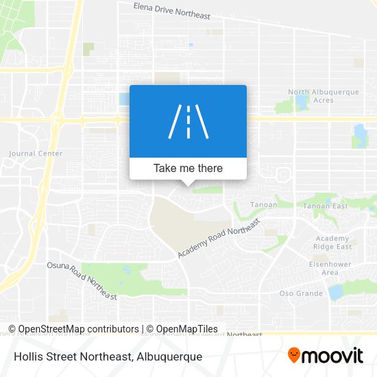 Hollis Street Northeast map