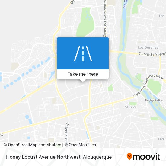 Mapa de Honey Locust Avenue Northwest
