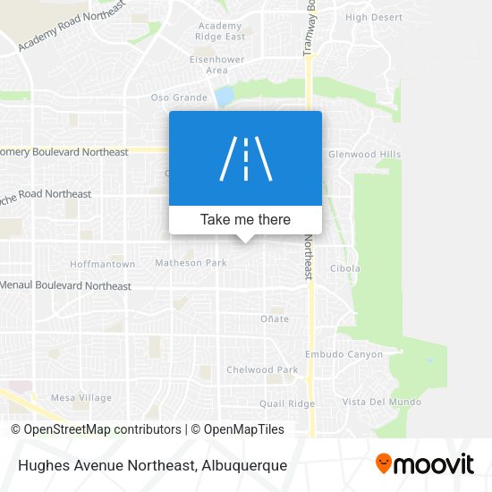 Mapa de Hughes Avenue Northeast