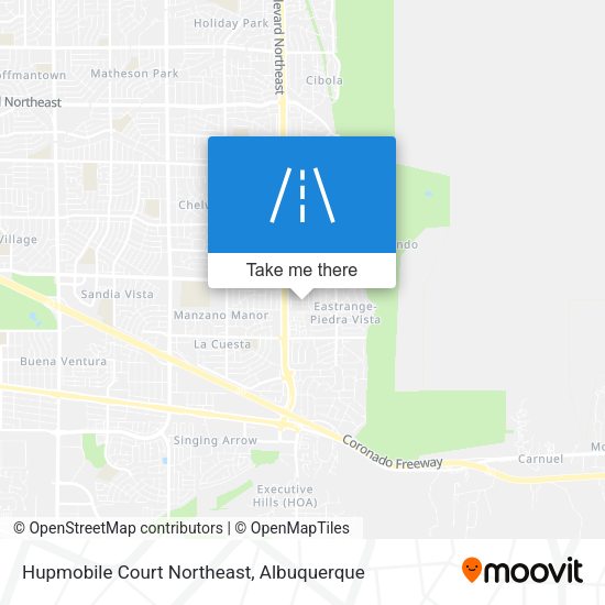 Hupmobile Court Northeast map