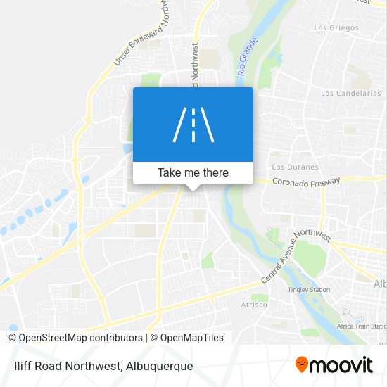 Mapa de Iliff Road Northwest