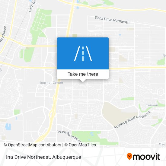 Ina Drive Northeast map