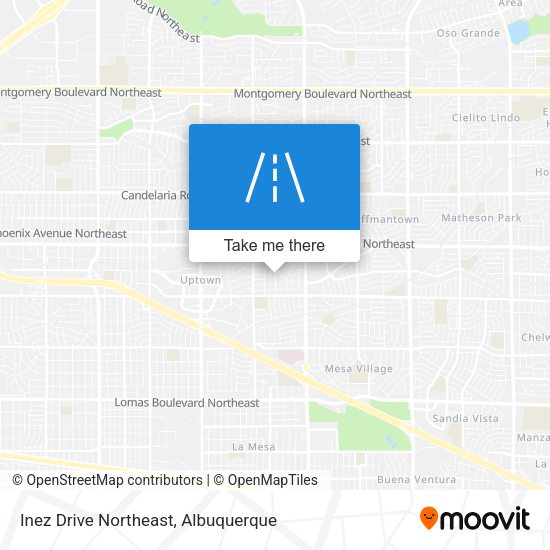Inez Drive Northeast map