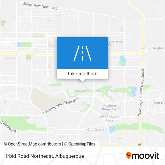 Irbid Road Northeast map