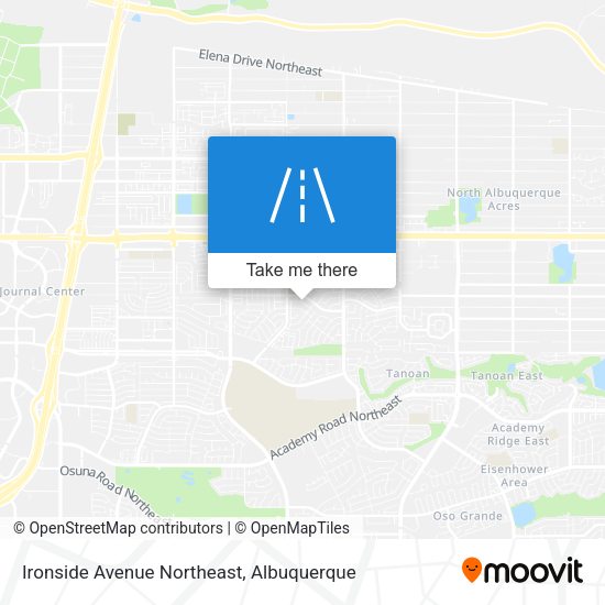 Ironside Avenue Northeast map