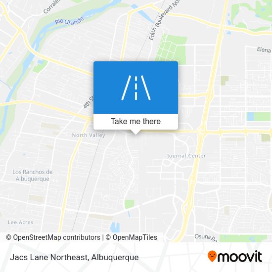 Jacs Lane Northeast map
