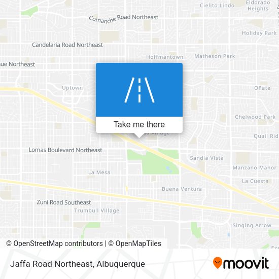 Mapa de Jaffa Road Northeast