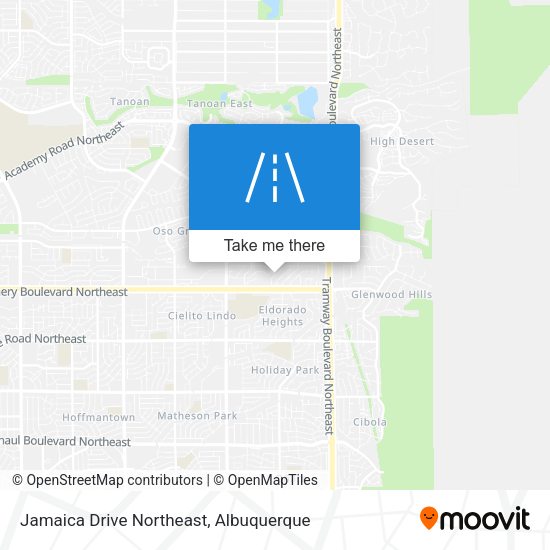 Jamaica Drive Northeast map