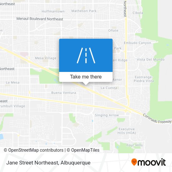 Mapa de Jane Street Northeast