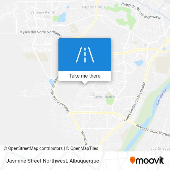 Jasmine Street Northwest map