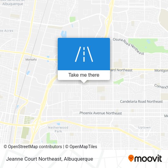 Jeanne Court Northeast map