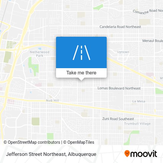 Jefferson Street Northeast map