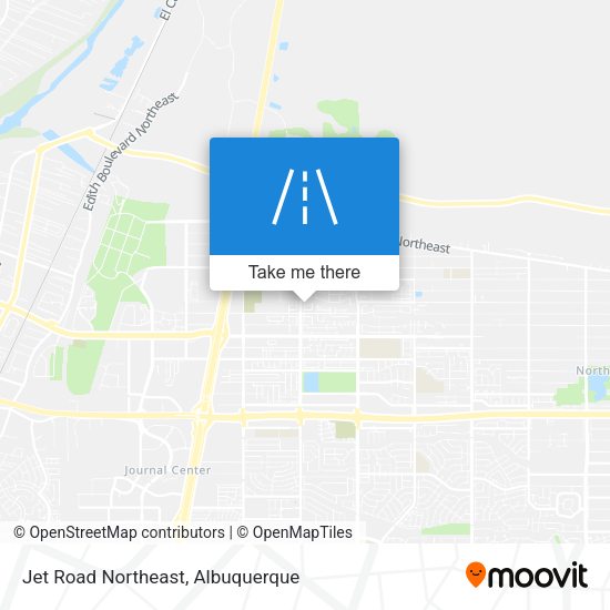 Jet Road Northeast map