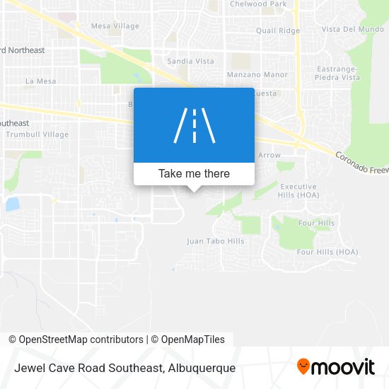 Jewel Cave Road Southeast map