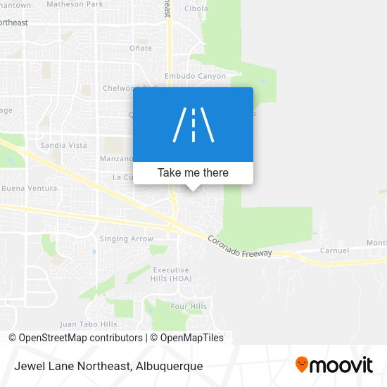 Jewel Lane Northeast map