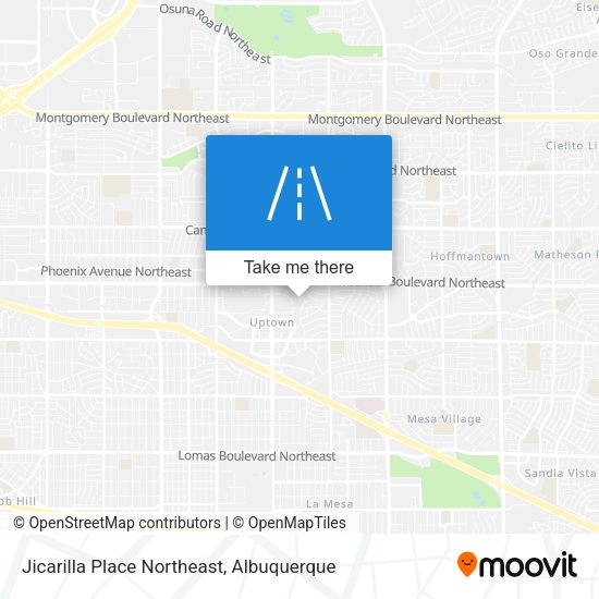 Mapa de Jicarilla Place Northeast