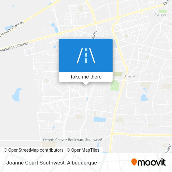 Joanne Court Southwest map