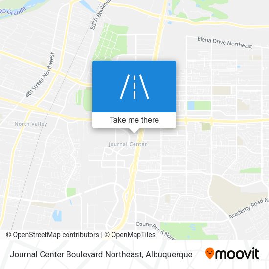 Journal Center Boulevard Northeast map