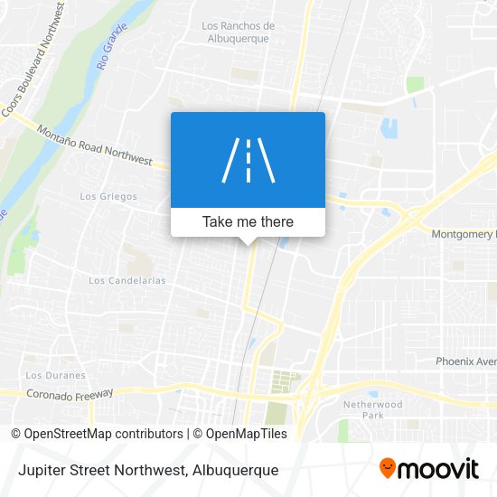 Jupiter Street Northwest map