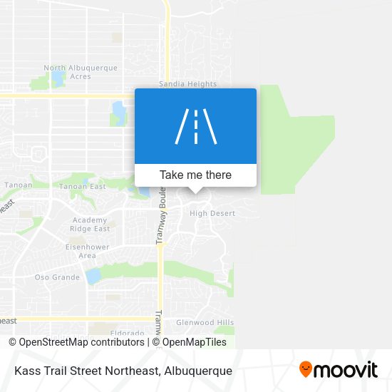 Mapa de Kass Trail Street Northeast
