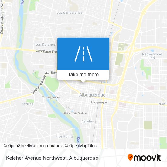 Keleher Avenue Northwest map