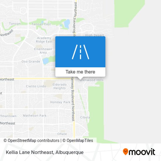 Kellia Lane Northeast map