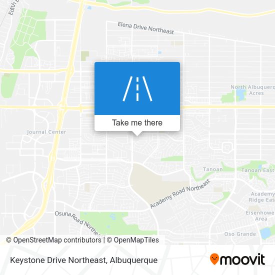 Keystone Drive Northeast map