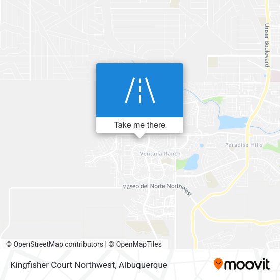 Kingfisher Court Northwest map
