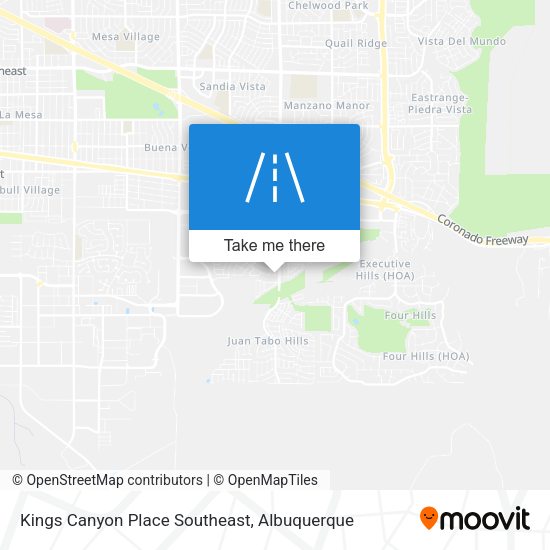 Kings Canyon Place Southeast map