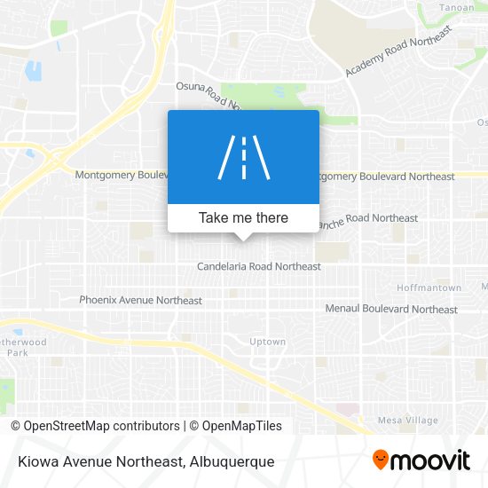Mapa de Kiowa Avenue Northeast