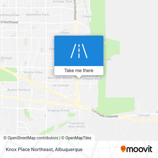 Mapa de Knox Place Northeast