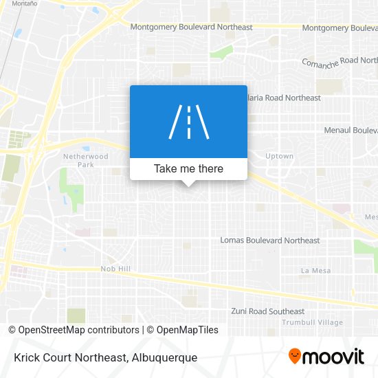 Krick Court Northeast map