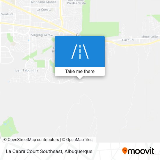 La Cabra Court Southeast map