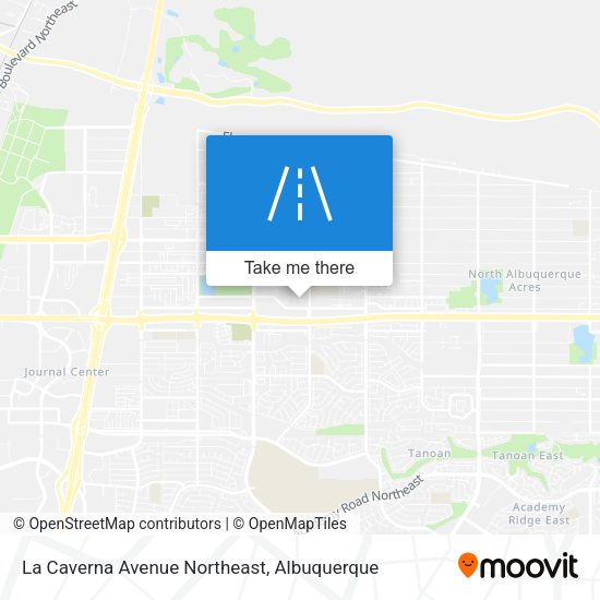 La Caverna Avenue Northeast map