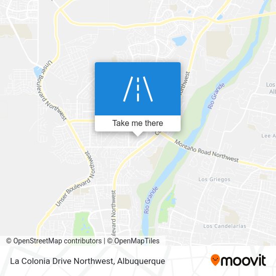 Mapa de La Colonia Drive Northwest