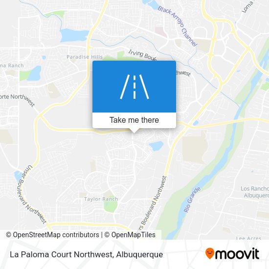 La Paloma Court Northwest map