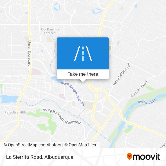 Mapa de La Sierrita Road