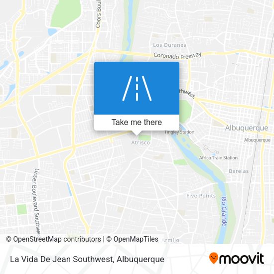 La Vida De Jean Southwest map