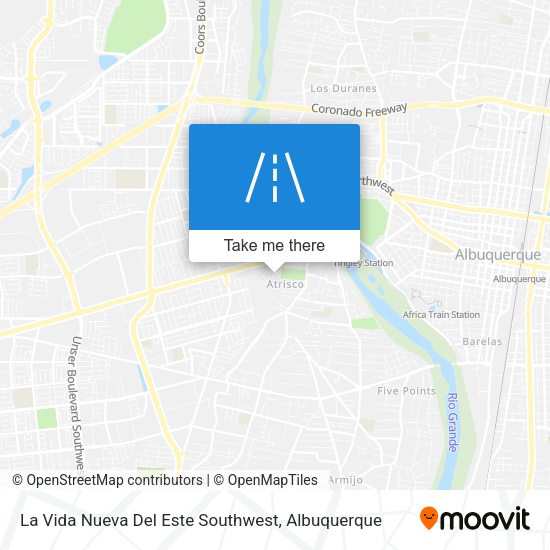 La Vida Nueva Del Este Southwest map