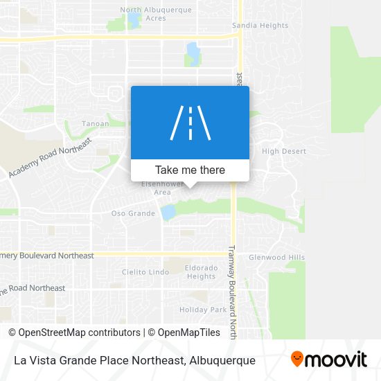 La Vista Grande Place Northeast map