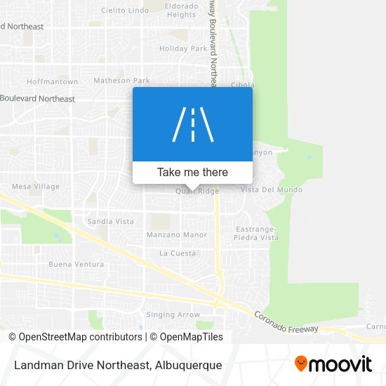 Landman Drive Northeast map