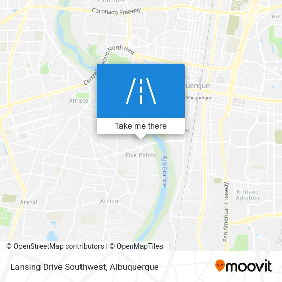 Lansing Drive Southwest map