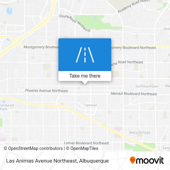 Mapa de Las Animas Avenue Northeast