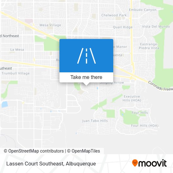 Lassen Court Southeast map