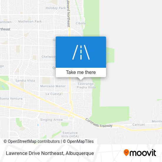Lawrence Drive Northeast map