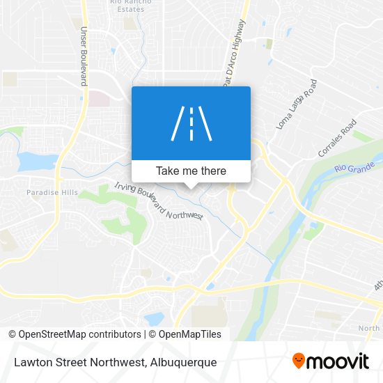 Lawton Street Northwest map