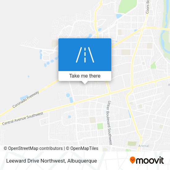 Leeward Drive Northwest map