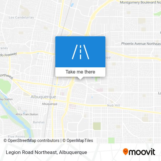 Legion Road Northeast map