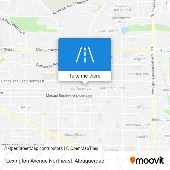 Lexington Avenue Northeast map