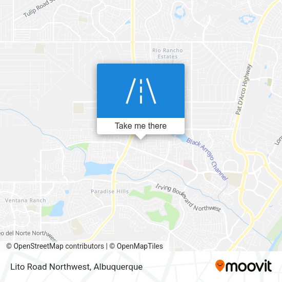 Lito Road Northwest map